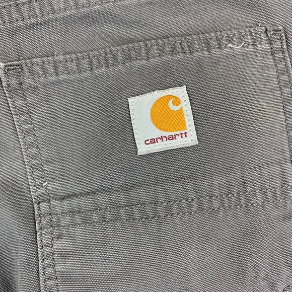 Carhartt Mens Pants 38 Gray Rugged Flex Relaxed Fit Canvas Rigby Utility 38x30 - Picture 13 of 13